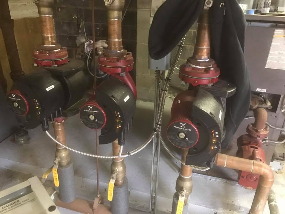 Boiler zone & circulator pumps