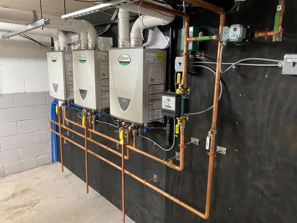 Tankless water heater install